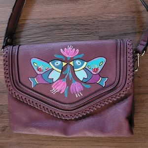 Maroon crossbody bag